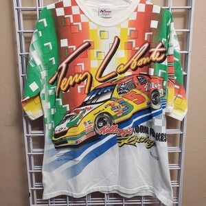 Vintage 1996 Chase Authentics‎ AOP Terry Labonte Kellog's tee